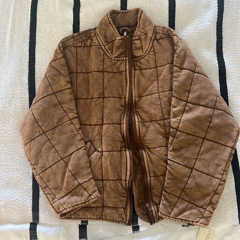 Dolman Quilted Knit Jacket - S